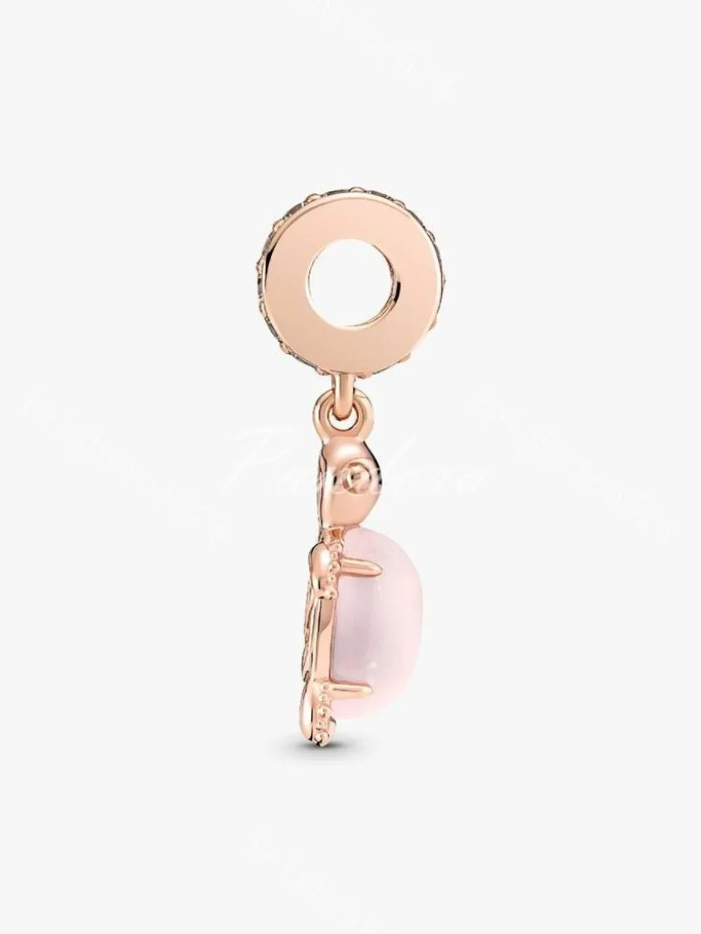 Pandora Murano Glass Pink Sea Turtle Dangle Charm